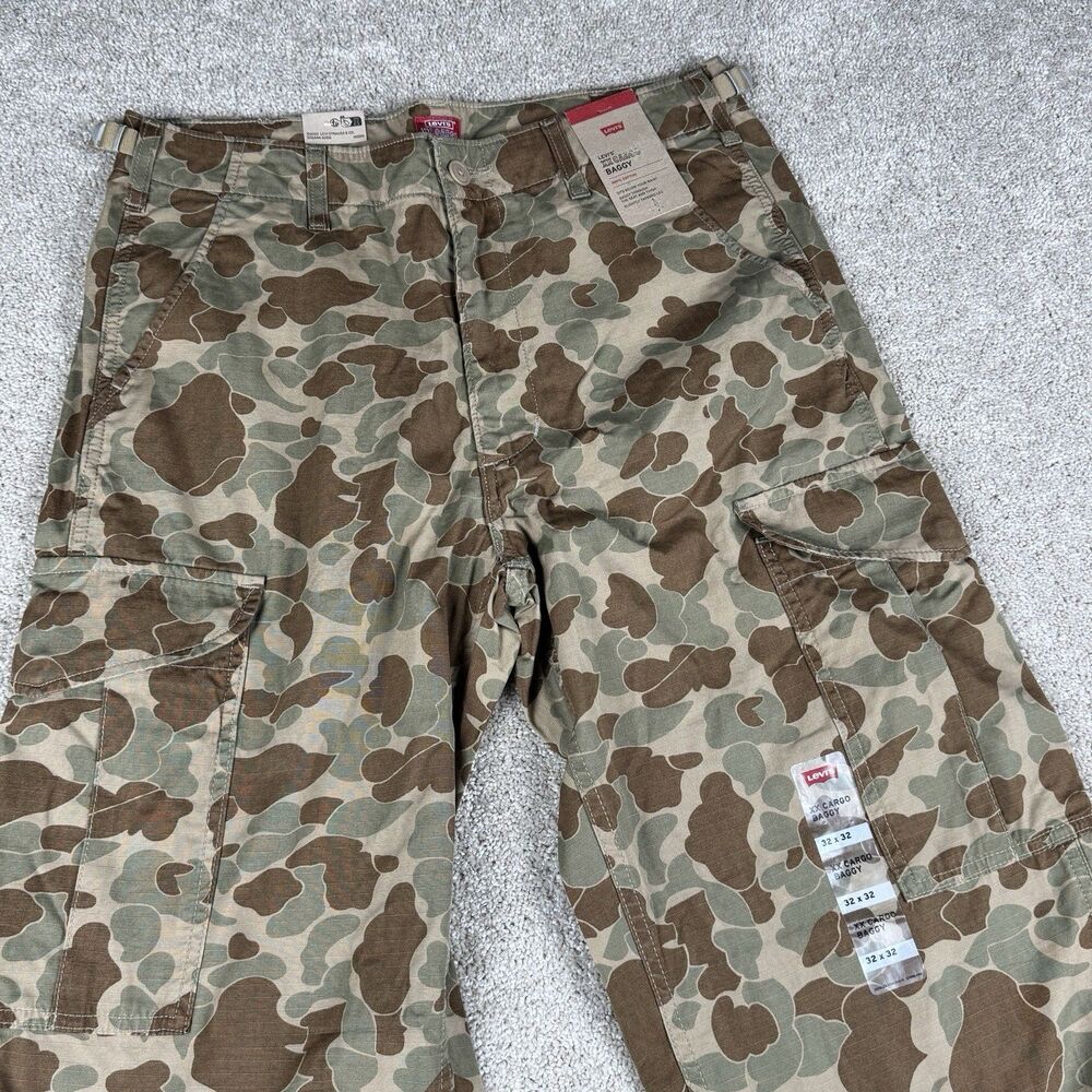 Levi's XX Cargo Baggy Fit Camo Pants Loose Camouflage Y2K NWT NEW Men's 32x32